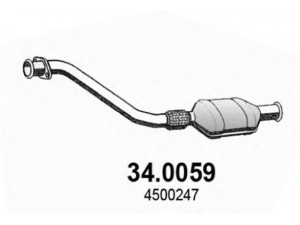 ASSO 34.0059 katalizatoriaus keitiklis 
 Išmetimo sistema -> Katalizatoriaus keitiklis
4500247, 7700312024, 7700312025