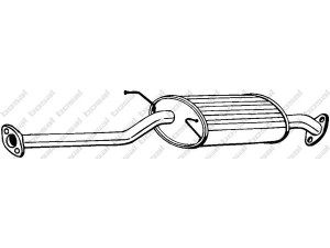 BOSAL 165-091 vidurinis duslintuvas 
 Išmetimo sistema -> Duslintuvas
28721-43351