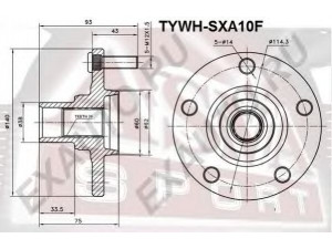 ASVA TYWH-SXA10F rato stebulė 
 Ašies montavimas/vairavimo mechanizmas/ratai -> Rato stebulė/montavimas -> Rato stebulė
43502-42010