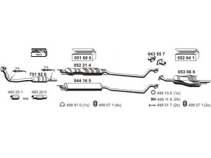 ERNST 050485 išmetimo sistema 
 Išmetimo sistema -> Išmetimo sistema, visa