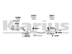 KLARIUS 631022E išmetimo sistema 
 Išmetimo sistema -> Išmetimo sistema, visa