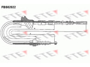 FTE FBS02022 trosas, stovėjimo stabdys 
 Stabdžių sistema -> Valdymo svirtys/trosai
4A0 609 721 C, 4A0 609 721 F, 4A0 609 721 C