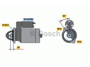 BOSCH 0 001 115 070 starteris 
 Elektros įranga -> Starterio sistema -> Starteris
006 151 61 01, A 006 151 61 01