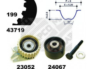 MAPCO 23719 paskirstymo diržo komplektas 
 Techninės priežiūros dalys -> Papildomas remontas
6606029, 93191278