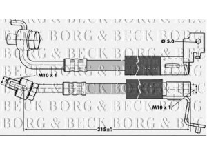 BORG & BECK BBH6693 stabdžių žarnelė 
 Stabdžių sistema -> Stabdžių žarnelės
1 051 514, 1041774, 1051514, 97AG2078AA