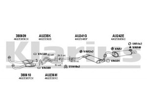 KLARIUS 940435U išmetimo sistema 
 Išmetimo sistema -> Išmetimo sistema, visa