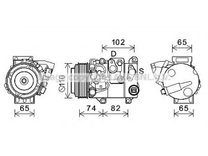 AVA QUALITY COOLING TOK682 kompresorius, oro kondicionierius
8832008060, 8832028420