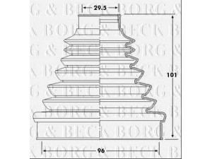 BORG & BECK BCB6220 gofruotoji membrana, kardaninis velenas 
 Ratų pavara -> Gofruotoji membrana
13291744, 13291746, 1603438, 1603440