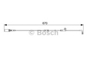 BOSCH 1 987 473 002 įspėjimo kontaktas, stabdžių trinkelių susidėvėjimas 
 Stabdžių sistema -> Susidėvėjimo indikatorius, stabdžių trinkelės
34 35 6 764 298, 34 35 6 768 595