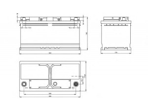 OPEN PARTS BT100L5.30 starterio akumuliatorius 
 Elektros įranga -> Akumuliatorius
1334385080, 1740848, 46227895, 46810026