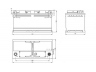 OPEN PARTS BT100L5.30 starterio akumuliatorius 
 Elektros įranga -> Akumuliatorius
1334385080, 1740848, 46227895, 46810026