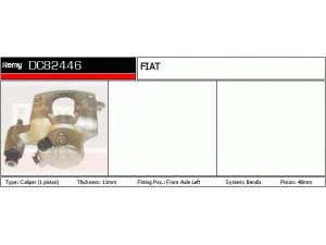 DELCO REMY DC82446 stabdžių apkaba 
 Dviratė transporto priemonės -> Stabdžių sistema -> Stabdžių apkaba / priedai
7755710, 9944618, 9946618, 9946103