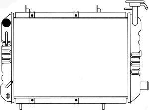 SAKURA  Automotive 1081-0212 radiatorius, variklio aušinimas