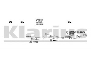 KLARIUS 930311E išmetimo sistema 
 Išmetimo sistema -> Išmetimo sistema, visa