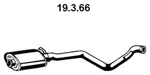 EBERSPÄCHER 19.3.66 priekinis duslintuvas 
 Išmetimo sistema -> Duslintuvas
1728.65, 1728.92