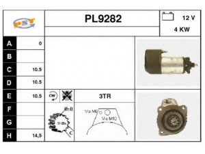 SNRA PL9282 starteris
