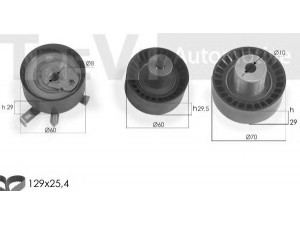 TREVI AUTOMOTIVE KD1281 paskirstymo diržo komplektas 
 Techninės priežiūros dalys -> Papildomas remontas
1380026