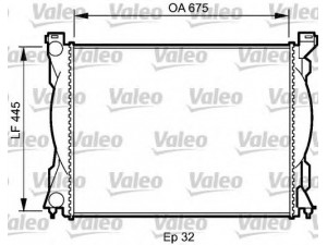 VALEO 735027 radiatorius, variklio aušinimas 
 Aušinimo sistema -> Radiatorius/alyvos aušintuvas -> Radiatorius/dalys
4F0121251Q