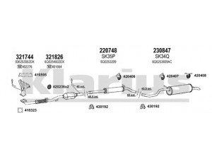 KLARIUS 780117E išmetimo sistema 
 Išmetimo sistema -> Išmetimo sistema, visa