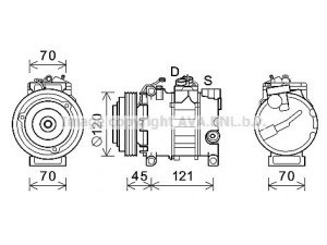 AVA QUALITY COOLING AIK379 kompresorius, oro kondicionierius 
 Oro kondicionavimas -> Kompresorius/dalys
4Z7260805