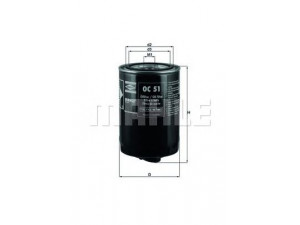 KNECHT OC 51 alyvos filtras 
 Filtrai -> Alyvos filtras
105548, 1498028, C7NN6714B, 7984460