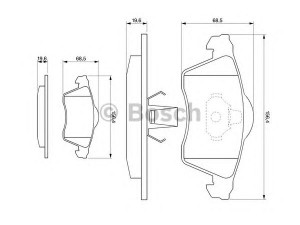 BOSCH 0 986 424 402 stabdžių trinkelių rinkinys, diskinis stabdys 
 Techninės priežiūros dalys -> Papildomas remontas
7D0 698 151