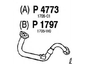 FENNO P4773 išleidimo kolektorius 
 Išmetimo sistema -> Išmetimo vamzdžiai
BM70246, 1705-49, 1705-C1