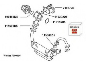 WAHLER 7900496 išmetamųjų dujų recirkuliacija 
 Variklis -> Išmetimo emisijos valdymas -> Prekių paieška pagal schemą