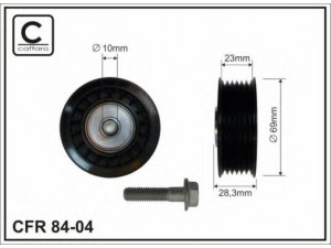 CAFFARO 84-04 kreipiantysis skriemulys, V formos rumbuotas diržas 
 Diržinė pavara -> V formos rumbuotas diržas/komplektas -> Laisvasis/kreipiamasis skriemulys
11287509508, 7509508