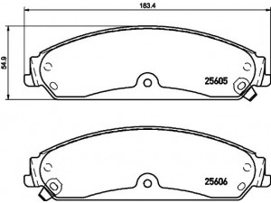 HELLA PAGID 8DB 355 020-541 stabdžių trinkelių rinkinys, diskinis stabdys 
 Techninės priežiūros dalys -> Papildomas remontas
05142559AA, 5142558AA, K05142559AB