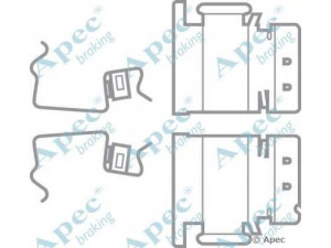 APEC braking KIT568 priedų komplektas, stabdžių trinkelė 
 Stabdžių sistema -> Būgninis stabdys -> Dalys/priedai