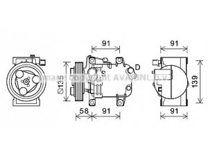 AVA QUALITY COOLING DNK395 kompresorius, oro kondicionierius 
 Oro kondicionavimas -> Kompresorius/dalys
92600EB400, 92600EB40B, 92600EB40E