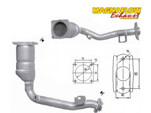 MAGNAFLOW 60908 katalizatoriaus keitiklis 
 Išmetimo sistema -> Katalizatoriaus keitiklis
1731KH