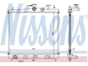 NISSENS 62902A radiatorius, variklio aušinimas 
 Aušinimo sistema -> Radiatorius/alyvos aušintuvas -> Radiatorius/dalys
21410-AX600, 21410-BC20A, 21410BH40A