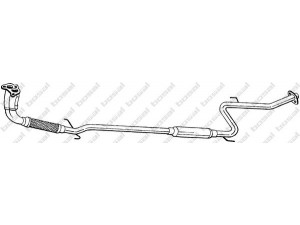 BOSAL 291-457 priekinis duslintuvas 
 Išmetimo sistema -> Duslintuvas
17410-14021, 17410-14022