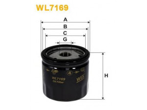 WIX FILTERS WL7169 alyvos filtras 
 Techninės priežiūros dalys -> Techninės priežiūros intervalai
030115561F, 030115561P, 01FBO023