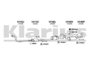 KLARIUS 960082U išmetimo sistema