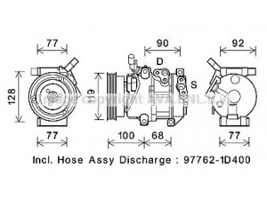 AVA QUALITY COOLING KAK267 kompresorius, oro kondicionierius 
 Oro kondicionavimas -> Kompresorius/dalys
977011D400