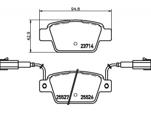 HELLA PAGID 8DB 355 020-181 stabdžių trinkelių rinkinys, diskinis stabdys 
 Techninės priežiūros dalys -> Papildomas remontas
77365809, 77365809