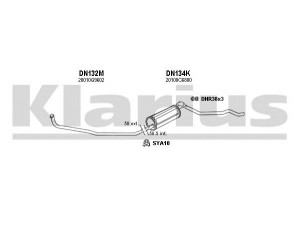 KLARIUS 270532U išmetimo sistema 
 Išmetimo sistema -> Išmetimo sistema, visa
