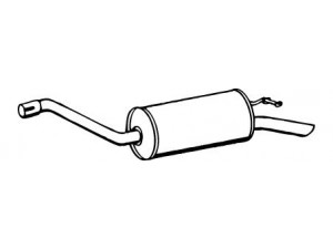 WALKER 13067 galinis duslintuvas 
 Išmetimo sistema -> Duslintuvas
6146565, 6150720, 6181299