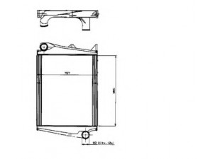 NRF 309003 tarpinis suslėgto oro aušintuvas, kompresorius 
 Variklis -> Oro tiekimas -> Įkrovos agregatas (turbo/superįkrova) -> Tarpinis suslėgto oro aušintuvas
1665242, 8112564
