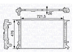 MAGNETI MARELLI 350213138700 radiatorius, variklio aušinimas 
 Aušinimo sistema -> Radiatorius/alyvos aušintuvas -> Radiatorius/dalys
8K0 121 251 K, 8K0 121 251 T, 8K0121251K