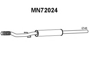 VENEPORTE MN72024 priekinis duslintuvas 
 Išmetimo sistema -> Duslintuvas
18302753089
