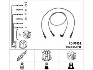 NGK 0701 uždegimo laido komplektas 
 Kibirkšties / kaitinamasis uždegimas -> Uždegimo laidai/jungtys