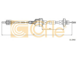 COFLE 11.2562 sankabos trosas 
 Dviratė transporto priemonės -> Kabeliai ir tachometro velenaai -> Sankabos trosas
669003, 669005, 90522995, 90523132