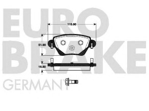 EUROBRAKE 5502222554 stabdžių trinkelių rinkinys, diskinis stabdys 
 Techninės priežiūros dalys -> Papildomas remontas
1121895, 1130120, 1152316, 1204845