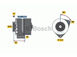 BOSCH 0 120 489 476 kintamosios srovės generatorius 
 Elektros įranga -> Kint. sr. generatorius/dalys -> Kintamosios srovės generatorius