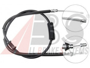 A.B.S. K10537 trosas, stovėjimo stabdys 
 Stabdžių sistema -> Valdymo svirtys/trosai
7747332
