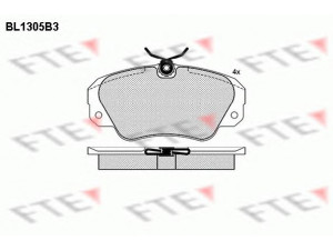 FTE BL1305B3 stabdžių trinkelių rinkinys, diskinis stabdys 
 Techninės priežiūros dalys -> Papildomas remontas
1605004, 1605033, 1605782, 1605932